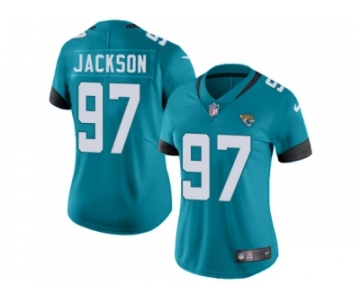 Women Nike Jacksonville Jaguars #97 Malik Jackson Teal Green Team Color Stitched NFL Vapor Untouchable Limited Jersey