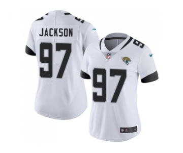 Women Nike Jacksonville Jaguars #97 Malik Jackson White Stitched NFL Vapor Untouchable Limited Jersey