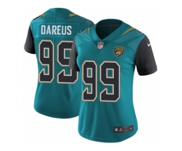 Women Nike Jacksonville Jaguars #99 Marcell Dareus Teal Green Team Color Vapor Untouchable Limited Player NFL Jersey