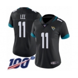 Women's Jacksonville Jaguars #11 Marqise Lee Black Team Color Vapor Untouchable Limited Player 100th Season Football Jersey