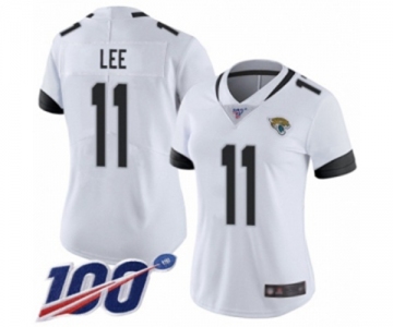 Women's Jacksonville Jaguars #11 Marqise Lee White Vapor Untouchable Limited Player 100th Season Football Jersey