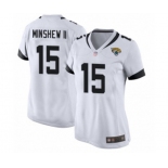 Women's Jacksonville Jaguars #15 Gardner Minshew II Game White Football Jersey