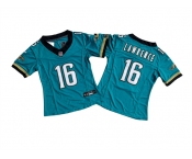 Women's Jacksonville Jaguars #16 Trevor Lawrence Teal 2024 F.U.S.E. Prowler Throwback Vapor Limited Football Stitched Jersey