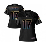 Women's Jacksonville Jaguars #17 DJ Chark Game Black Fashion Football Jersey