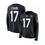 Women's Jacksonville Jaguars #17 DJ Chark Limited Black Therma Long Sleeve Football Jersey