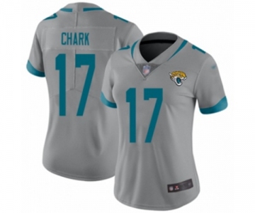 Women's Jacksonville Jaguars #17 DJ Chark Silver Inverted Legend Limited Football Jersey