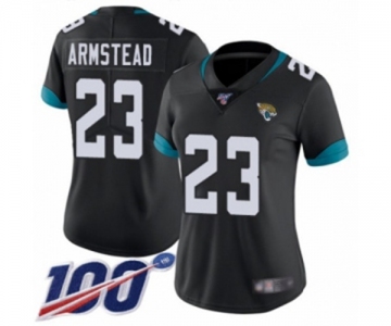 Women's Jacksonville Jaguars #23 Ryquell Armstead Black Team Color Vapor Untouchable Limited Player 100th Season Football Jersey