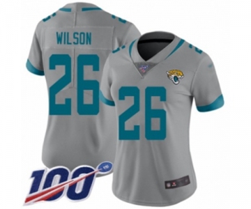 Women's Jacksonville Jaguars #26 Jarrod Wilson Silver Inverted Legend Limited 100th Season Football Jersey