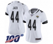 Women's Jacksonville Jaguars #44 Myles Jack White Vapor Untouchable Limited Player 100th Season Football Jersey