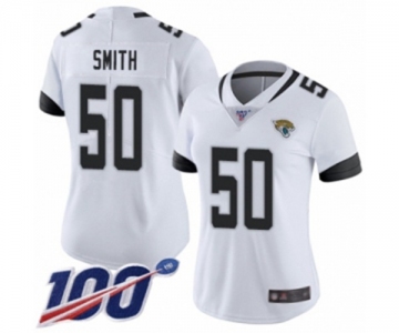 Women's Jacksonville Jaguars #50 Telvin Smith White Vapor Untouchable Limited Player 100th Season Football Jersey