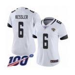 Women's Jacksonville Jaguars #6 Cody Kessler White Vapor Untouchable Limited Player 100th Season Football Jersey