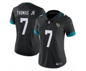 Women's Jacksonville Jaguars #7 Brian Thomas Jr Black 2024 Draft Vapor Stitched Jersey