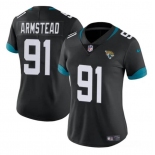 Women's Jacksonville Jaguars #91 Arik Armstead Black Vapor Stitched Jersey