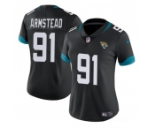 Women's Jacksonville Jaguars #91 Arik Armstead Black Vapor Stitched Jersey