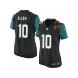 Women's Nike Jacksonville Jaguars #10 Brandon Allen Game Black Alternate NFL Jersey