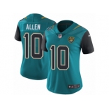 Women's Nike Jacksonville Jaguars #10 Brandon Allen Vapor Untouchable Limited Teal Green Team Color NFL Jersey