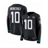 Women's Nike Jacksonville Jaguars #10 Donte Moncrief Limited Black Therma Long Sleeve NFL Jersey