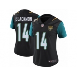 Women's Nike Jacksonville Jaguars #14 Justin Blackmon Vapor Untouchable Limited Black Alternate NFL Jersey