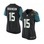 Women's Nike Jacksonville Jaguars #15 Allen Robinson Game Black Alternate NFL Jersey