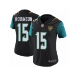 Women's Nike Jacksonville Jaguars #15 Allen Robinson Vapor Untouchable Limited Black Alternate NFL Jersey