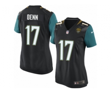 Women's Nike Jacksonville Jaguars #17 Arrelious Benn Game Black Alternate NFL Jersey