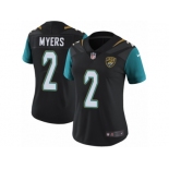 Women's Nike Jacksonville Jaguars #2 Jason Myers Vapor Untouchable Limited Black Alternate NFL Jersey