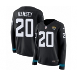 Women's Nike Jacksonville Jaguars #20 Jalen Ramsey Limited Black Therma Long Sleeve NFL Jersey