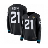 Women's Nike Jacksonville Jaguars #21 A.J. Bouye Limited Black Therma Long Sleeve NFL Jersey