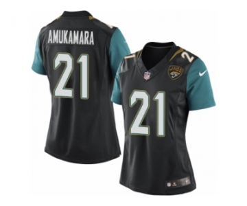 Women's Nike Jacksonville Jaguars #21 Prince Amukamara Limited Black Alternate NFL Jersey