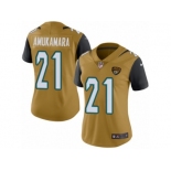 Women's Nike Jacksonville Jaguars #21 Prince Amukamara Limited Gold Rush NFL Jersey