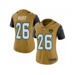 Women's Nike Jacksonville Jaguars #26 Marqueston Huff Limited Gold Rush NFL Jersey