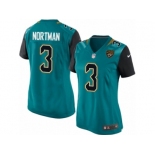 Women's Nike Jacksonville Jaguars #3 Brad Nortman Teal Green Team Color NFL Jersey