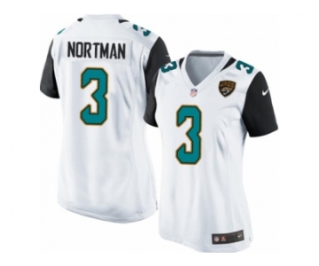 Women's Nike Jacksonville Jaguars #3 Brad Nortman Teal White Team Color NFL Jersey