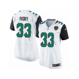 Women's Nike Jacksonville Jaguars #33 Chris Ivory Teal White Team Color NFL Jersey