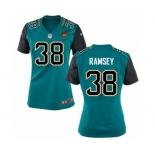 Women's Nike Jacksonville Jaguars #38 Jalen Ramsey Teal Green Team Color NFL Jersey