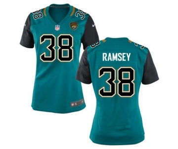 Women's Nike Jacksonville Jaguars #38 Jalen Ramsey Teal Green Team Color NFL Jersey