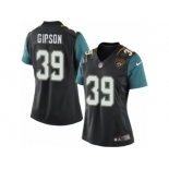 Women's Nike Jacksonville Jaguars #39 Tashaun Gipson Limited Black Alternate NFL Jersey