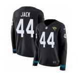 Women's Nike Jacksonville Jaguars #44 Myles Jack Limited Black Therma Long Sleeve NFL Jersey