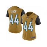 Women's Nike Jacksonville Jaguars #44 Myles Jack Limited Gold Rush NFL Jersey