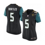 Women's Nike Jacksonville Jaguars #5 Blake Bortles Game Black Alternate NFL Jersey