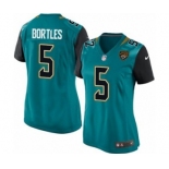 Women's Nike Jacksonville Jaguars #5 Blake Bortles Game Teal Green Team Color NFL Jersey