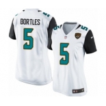 Women's Nike Jacksonville Jaguars #5 Blake Bortles Game White NFL Jersey