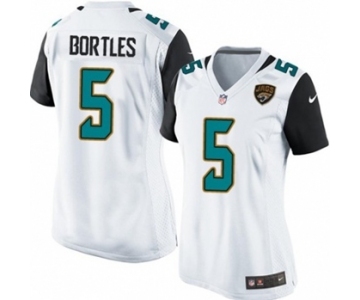 Women's Nike Jacksonville Jaguars #5 Blake Bortles Game White NFL Jersey