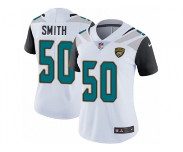 Women's Nike Jacksonville Jaguars #50 Telvin Smith White Vapor Untouchable Limited Player NFL Jersey