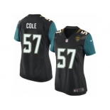 Women's Nike Jacksonville Jaguars #57 Audie Cole Game Black Alternate NFL Jersey