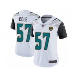 Women's Nike Jacksonville Jaguars #57 Audie Cole White Vapor Untouchable Limited Player NFL Jersey