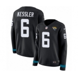 Women's Nike Jacksonville Jaguars #6 Cody Kessler Limited Black Therma Long Sleeve NFL Jersey