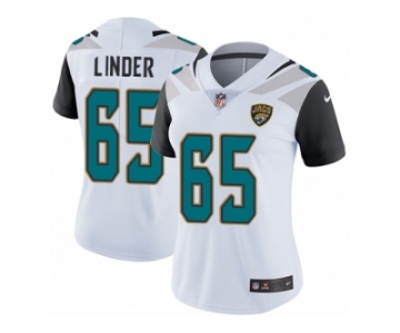 Women's Nike Jacksonville Jaguars #65 Brandon Linder White Vapor Untouchable Limited Player NFL Jersey