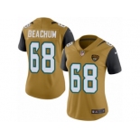 Women's Nike Jacksonville Jaguars #68 Kelvin Beachum Limited Gold Rush NFL Jersey