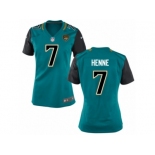 Women's Nike Jacksonville Jaguars #7 Chad Henne Game Teal Green NFL Jersey